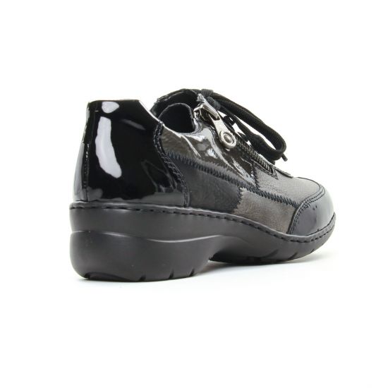 derbies noir gris mode femme automne hiver - Photo Produit 7