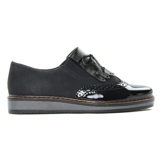derbies noir mode femme automne hiver - Photo Produit 2