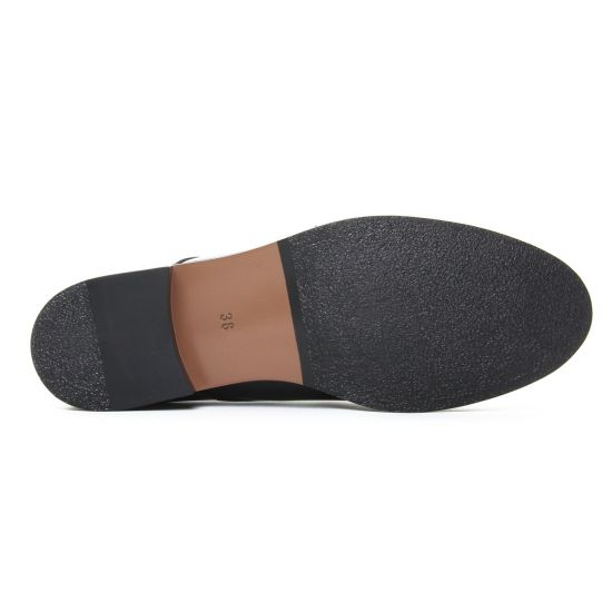 derbies noir vernis mode femme automne hiver - Photo Produit 5