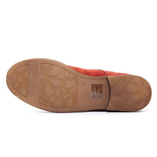 derbies rouge brique mode femme automne hiver - Photo Produit 5