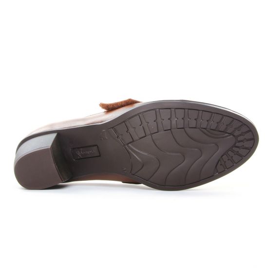 derbys talon marron mode femme automne hiver - Photo Produit 5