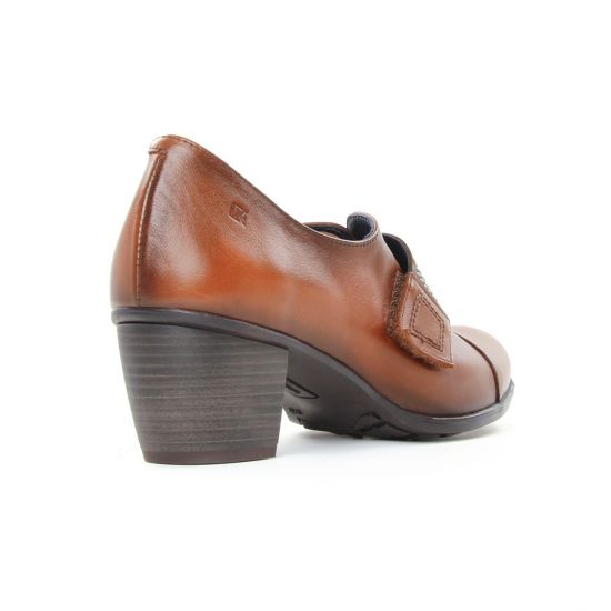 derbys talon marron mode femme automne hiver - Photo Produit 7