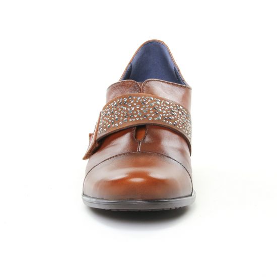 derbys talon marron mode femme automne hiver - Photo Produit 6