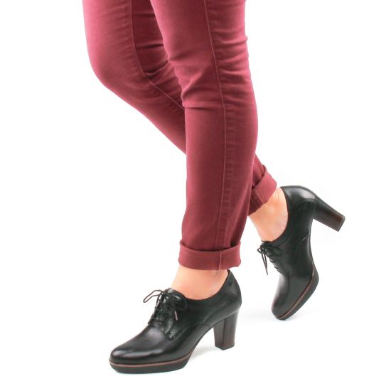 derbys talon noir mode femme automne hiver - Photo Produit 8