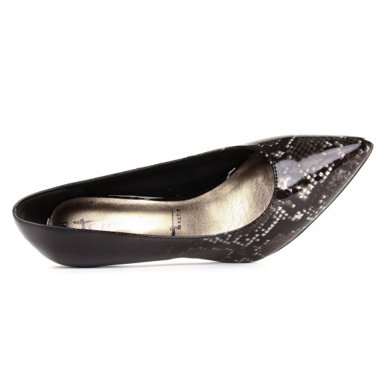 escarpins noir python mode femme automne hiver - Photo Produit 4