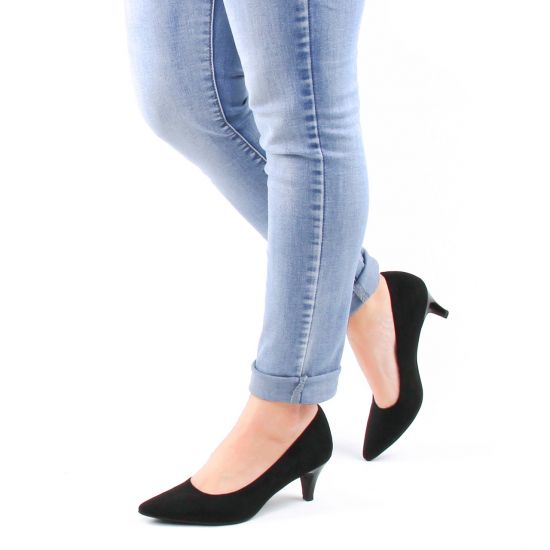 escarpins noir mode femme automne hiver - Photo Produit 8