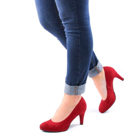 escarpins rouge mode femme automne hiver - Photo Produit 8