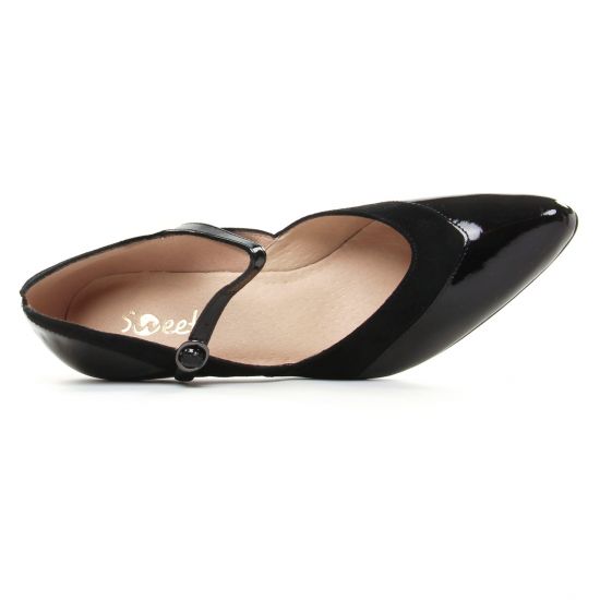 escarpins brides noir mode femme automne hiver - Photo Produit 4