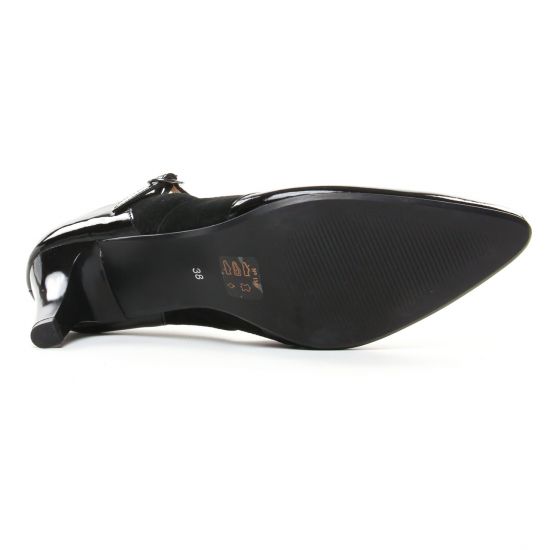 escarpins brides noir mode femme automne hiver - Photo Produit 5