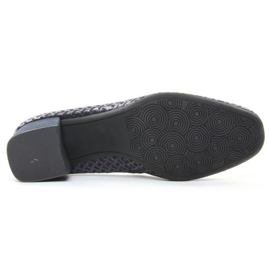 escarpins trotteur bleu mode femme automne hiver - Photo Produit 5