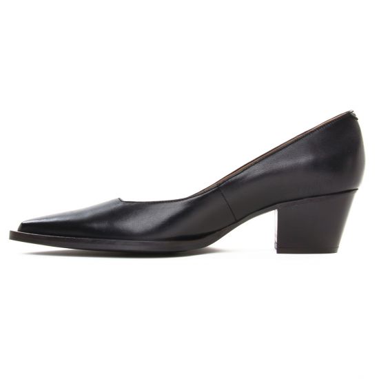 escarpins trotteur noir mode femme automne hiver - Photo Produit 3