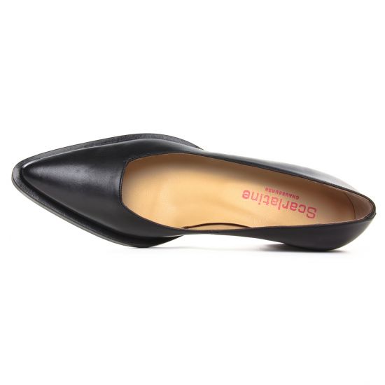 escarpins trotteur noir mode femme automne hiver - Photo Produit 4