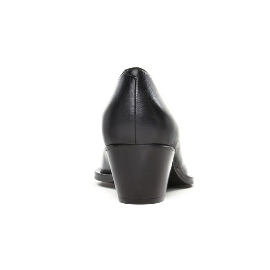 escarpins trotteur noir mode femme automne hiver - Photo Produit 5