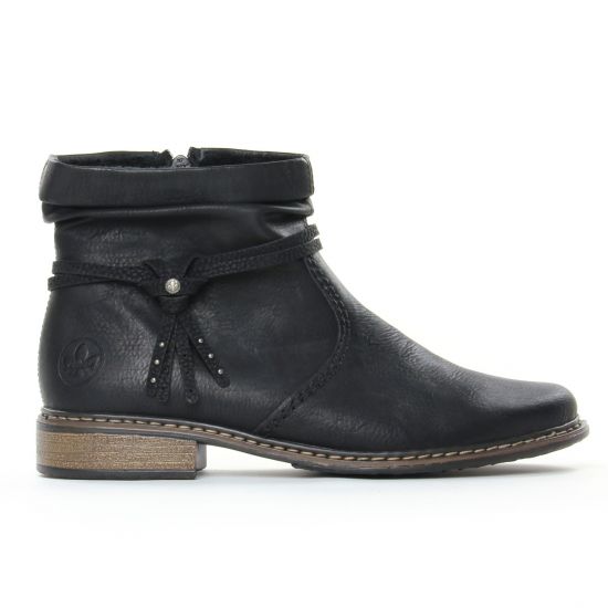 boots noir mode femme automne hiver - Photo Produit 2