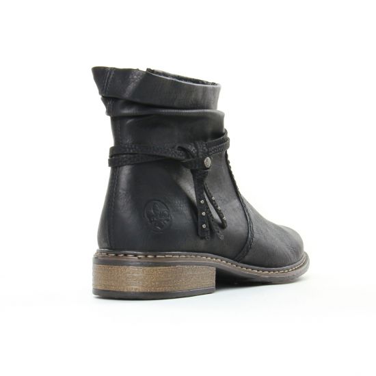 boots noir mode femme automne hiver - Photo Produit 7