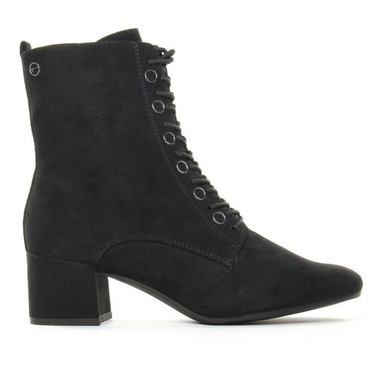 bottines à lacets noir mode femme automne hiver - Photo Produit 2