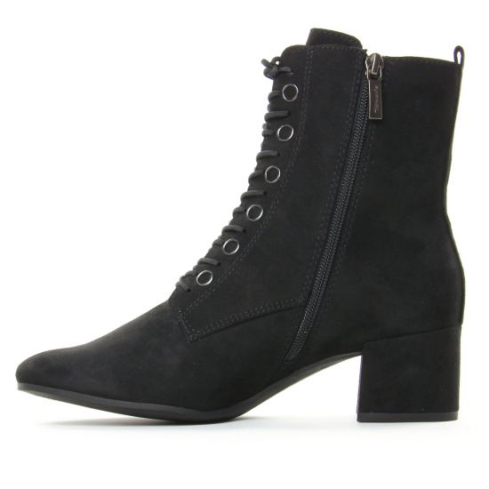 bottines à lacets noir mode femme automne hiver - Photo Produit 3