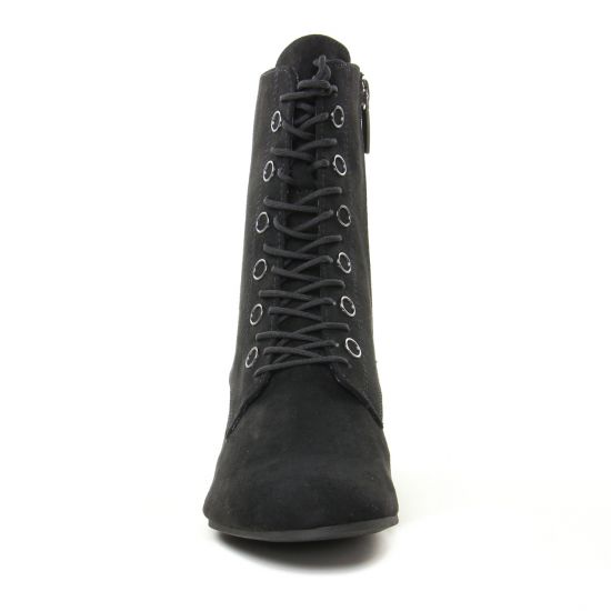 bottines à lacets noir mode femme automne hiver - Photo Produit 6