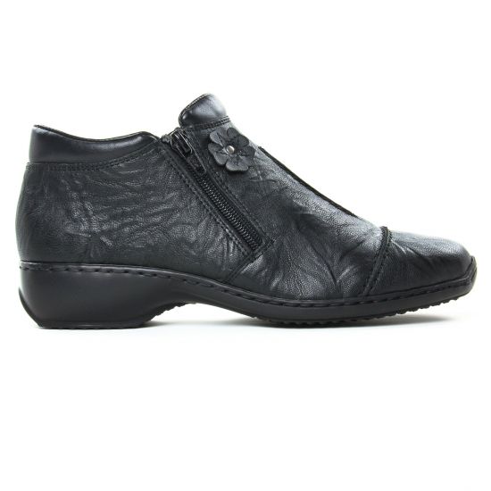 low boots confort noir mode femme automne hiver - Photo Produit 2