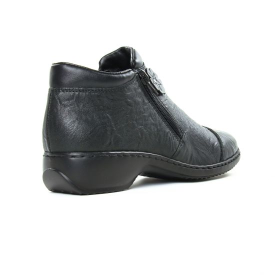 low boots confort noir mode femme automne hiver - Photo Produit 7