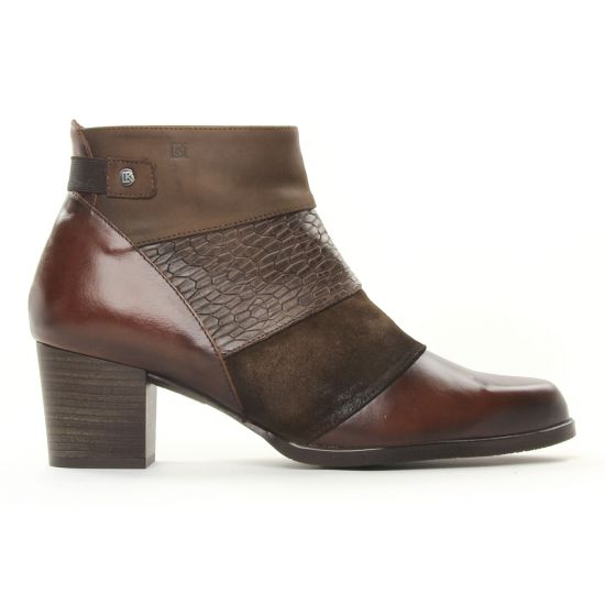 low boots marron multi mode femme automne hiver - Photo Produit 2