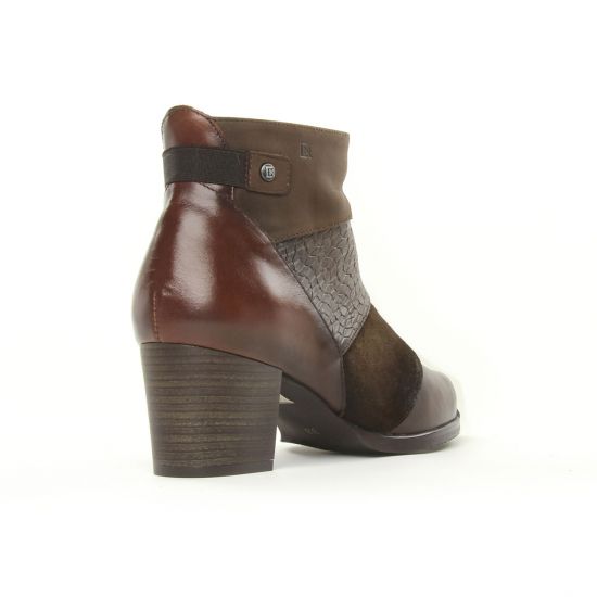 low boots marron multi mode femme automne hiver - Photo Produit 7