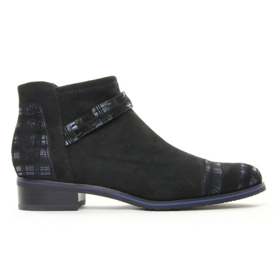 low boots noir bleu mode femme automne hiver - Photo Produit 2