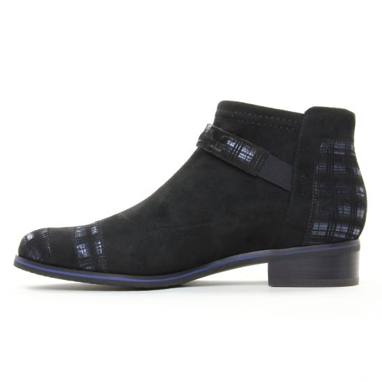 low boots noir bleu mode femme automne hiver - Photo Produit 3