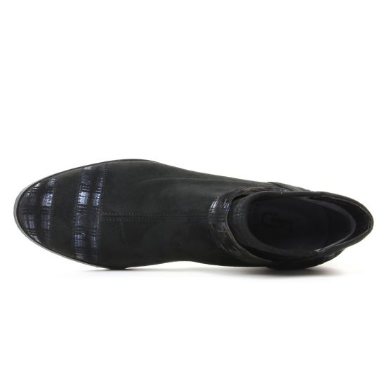 low boots noir bleu mode femme automne hiver - Photo Produit 4