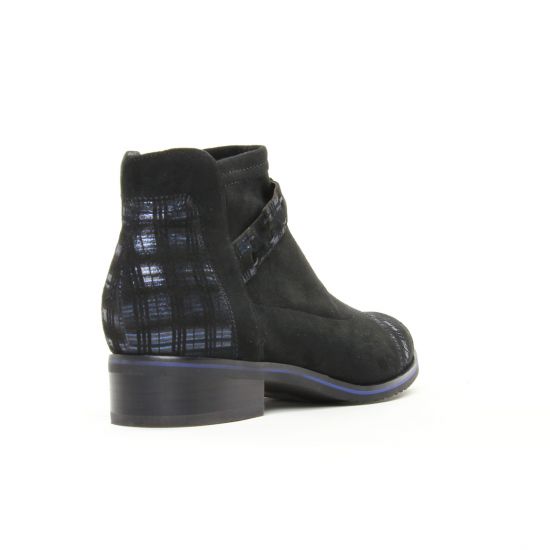 low boots noir bleu mode femme automne hiver - Photo Produit 7