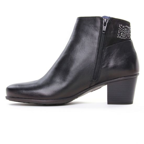 low boots noir mode femme automne hiver - Photo Produit 3