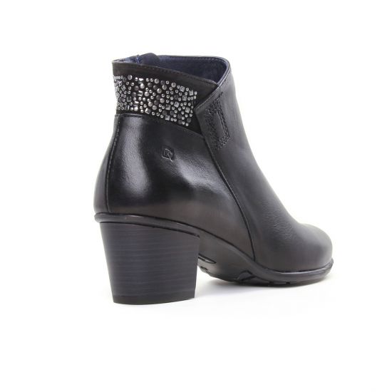 low boots noir mode femme automne hiver - Photo Produit 7
