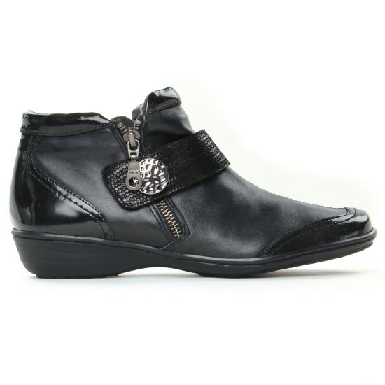 low boots noir mode femme automne hiver - Photo Produit 2