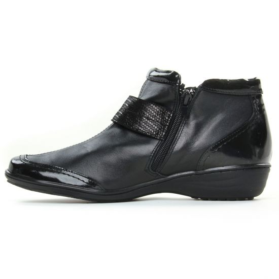 low boots noir mode femme automne hiver - Photo Produit 3