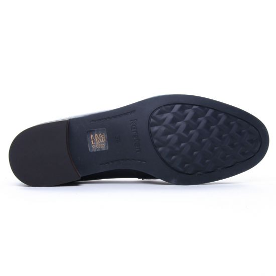mocassins bleu marine mode femme automne hiver - Photo Produit 5