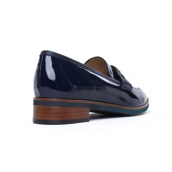 mocassins bleu marine mode femme automne hiver - Photo Produit 7
