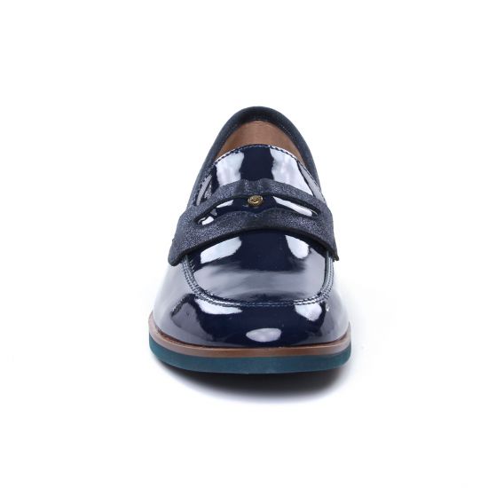 mocassins bleu marine mode femme automne hiver - Photo Produit 6