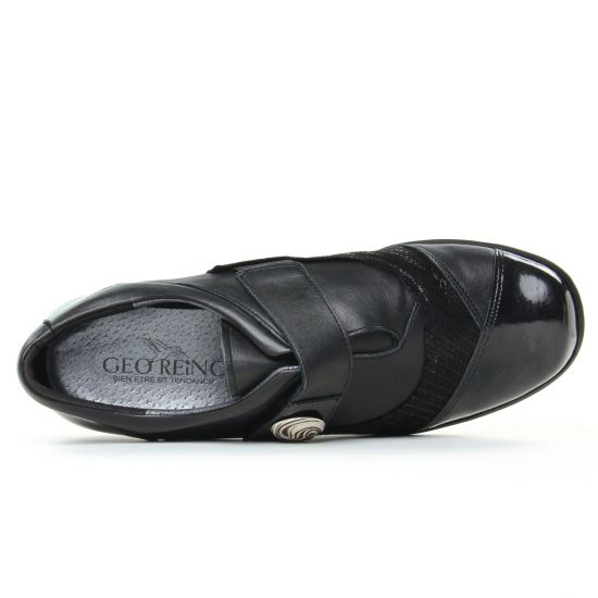 mocassins trotteurs noir mode femme automne hiver - Photo Produit 4