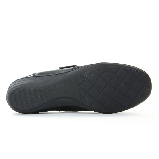 mocassins trotteurs noir mode femme automne hiver - Photo Produit 5