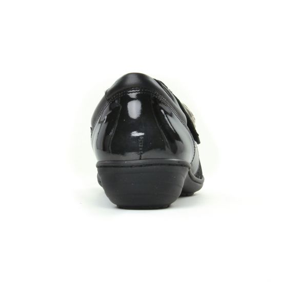 mocassins trotteurs noir mode femme automne hiver - Photo Produit 7