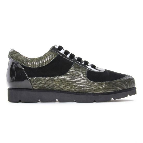 tennis vert noir mode femme automne hiver - Photo Produit 2