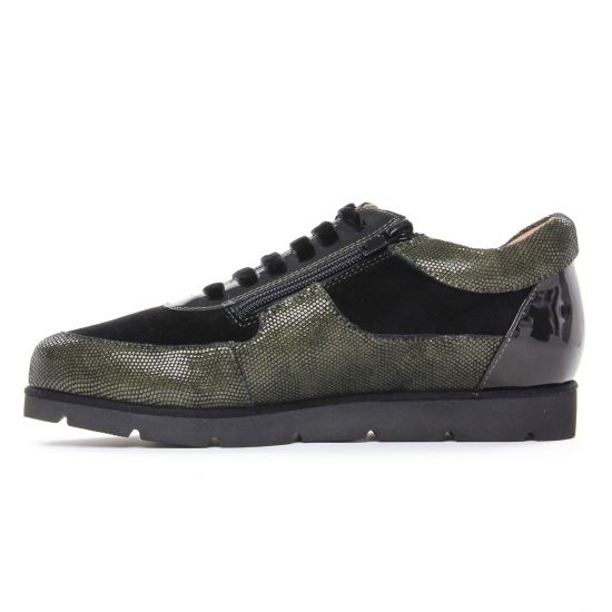tennis vert noir mode femme automne hiver - Photo Produit 3