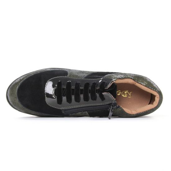 tennis vert noir mode femme automne hiver - Photo Produit 4