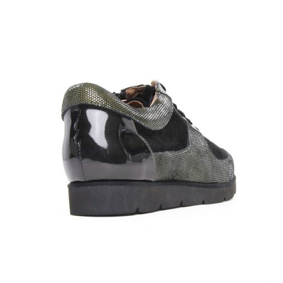 tennis vert noir mode femme automne hiver - Photo Produit 7
