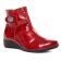 boots rouge vernis mode femme automne hiver vue 1