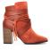 boots talon marron orange mode femme automne hiver vue 2