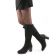 bottes stretch noir mode femme automne hiver vue 8