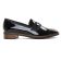mocassins noir vernis mode femme automne hiver vue 2