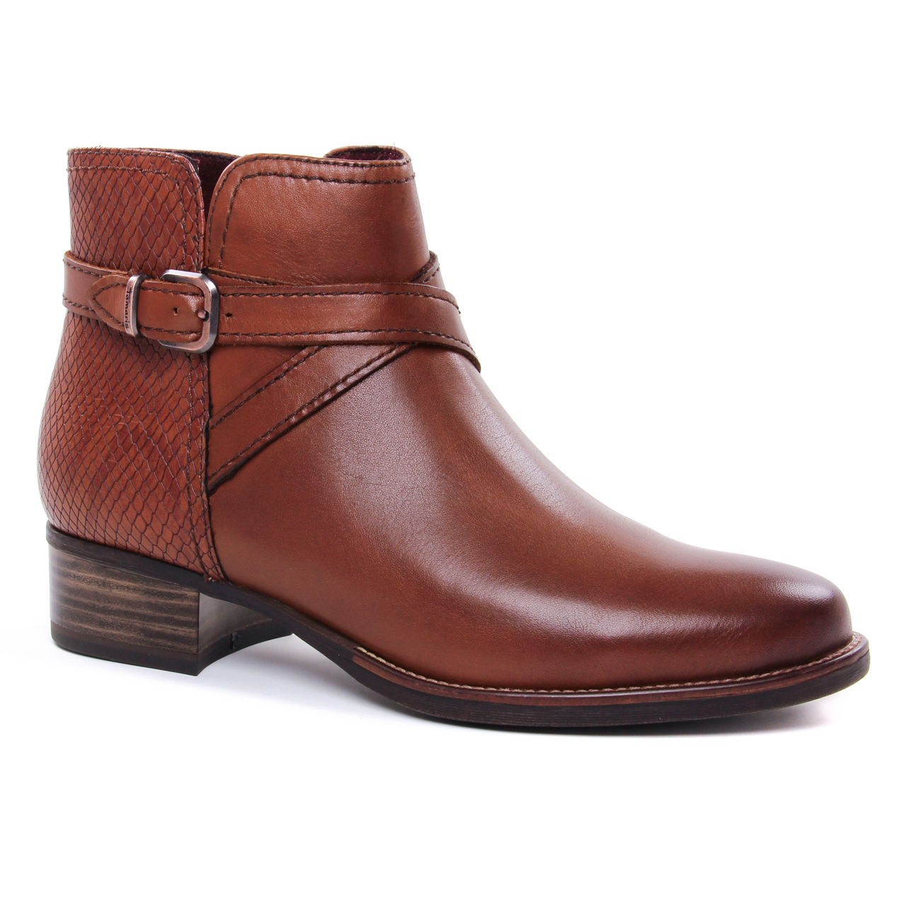 Bottines Femme Tamaris Comfort - Petit Talon - Largeur Confort Wide Fit - Semelle Amovible - Imperméables