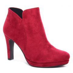 low-boots rouge: même style de chaussures en ligne pour femmes que les Marco Tozzi